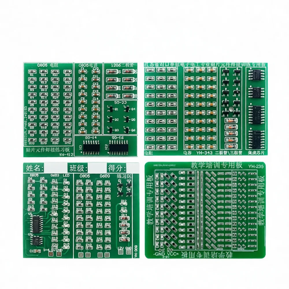 SMT Welding Training Kit PCB Practice Board Electronic Components Diy Project For Student Skill Exercises And Teaching Aids