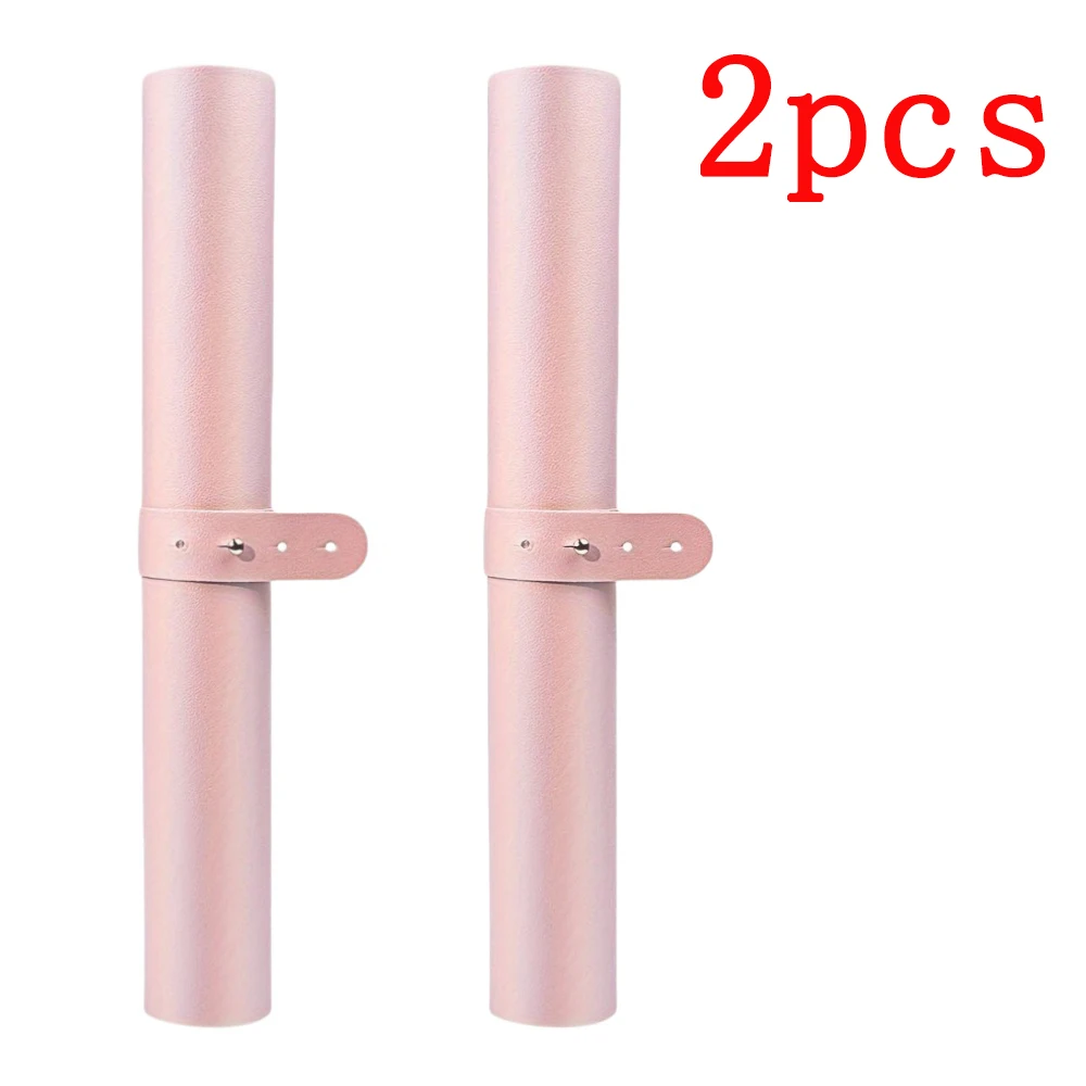 1/2 stücke rosa Nail Art Tisch matte tragbare faltbare Nail Art Armlehnen matte Mikro faser Leder Soft Nail Art Matte für Nail Art Salon
