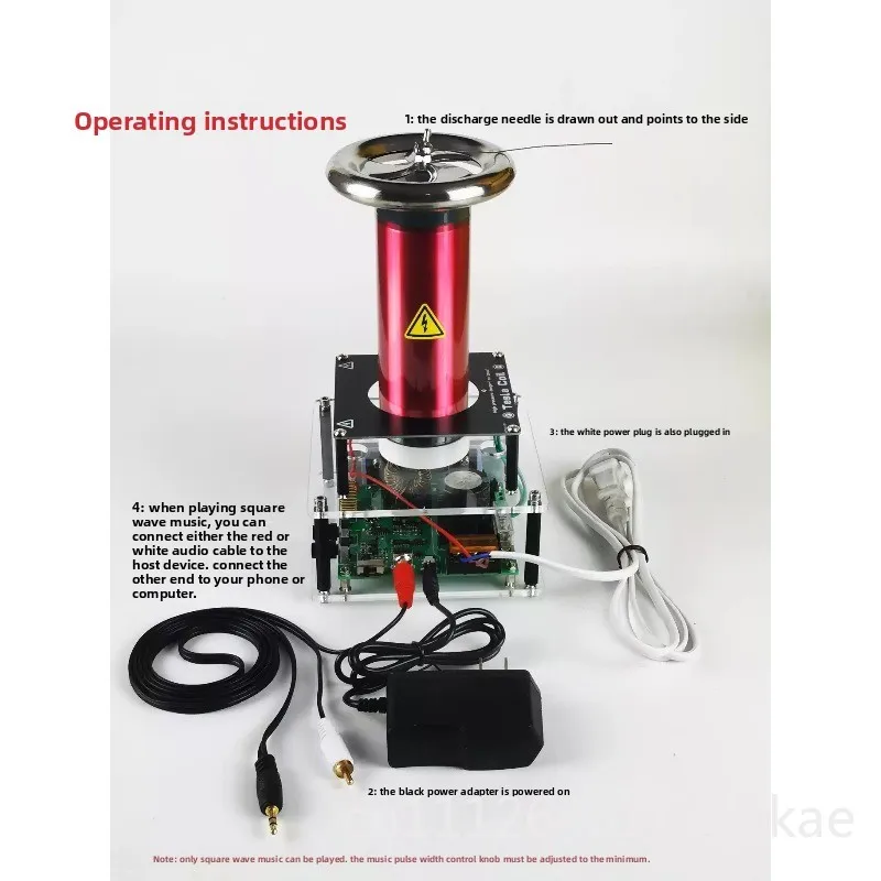 Entry Tesla Coil Desktop SSTC Solid State Tesla Coil 10CM Artificial Lightning Finished Machine