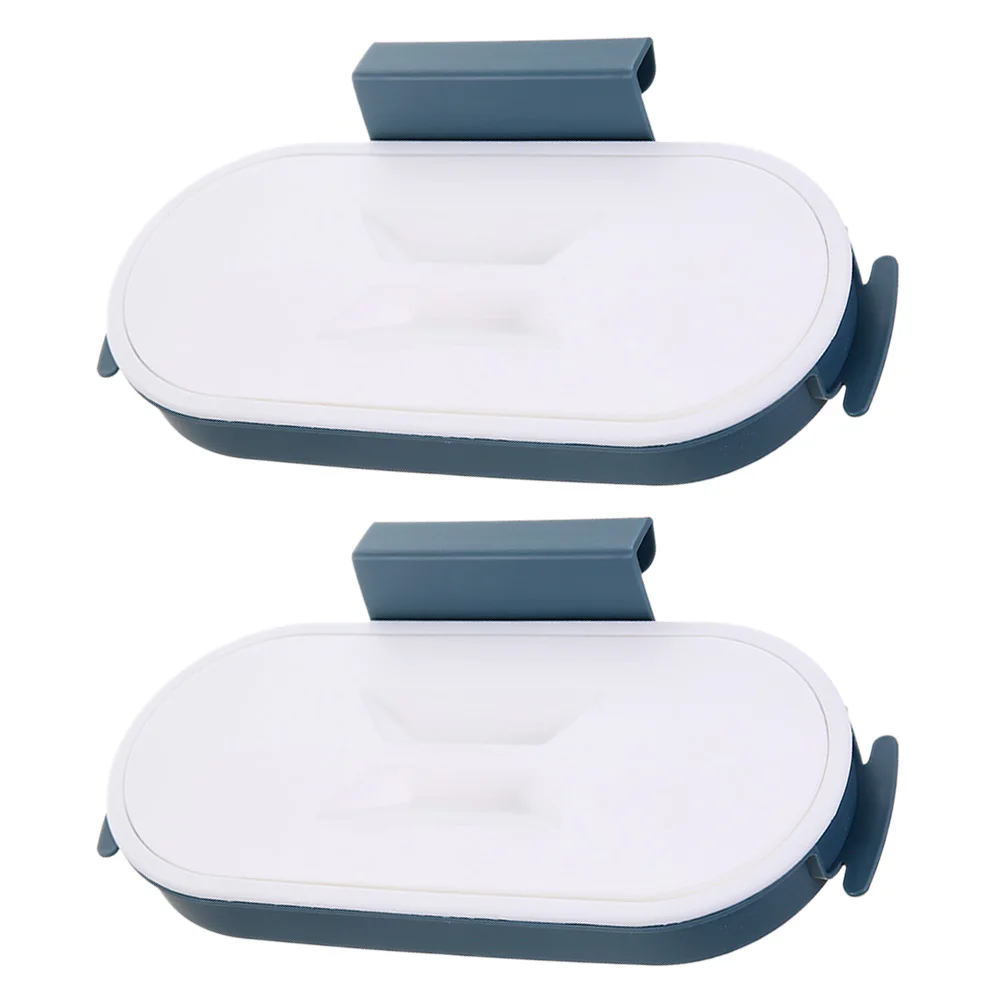 

2Pcs Garbage Bag Holders Hanging Kitchen Trash Bin Racks Space Saving Bin Bag Brackets for Towels Aprons Plastic Bags