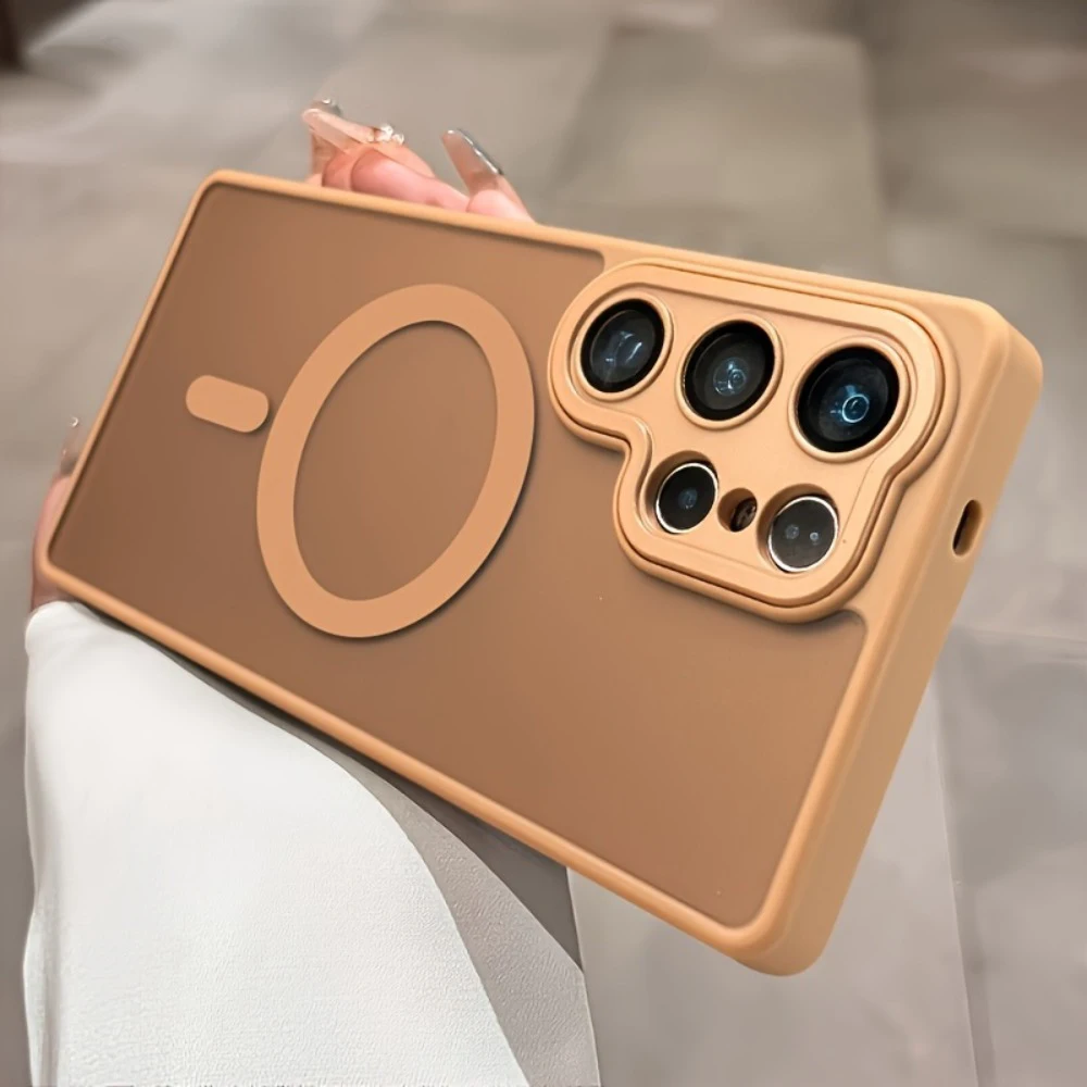 Чехол S26 S25 Ultra: Роскошный полупрозрачный магнитный защитный чехол для Samsung Galaxy S26 S25 S24 S23 S26 S25 Ultra Plus Чехлы с матовой задней панелью, Самсунг Галакси С26 Ультра