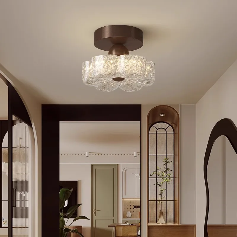 Medieval, resin, flower ceiling lamp, French, vintage