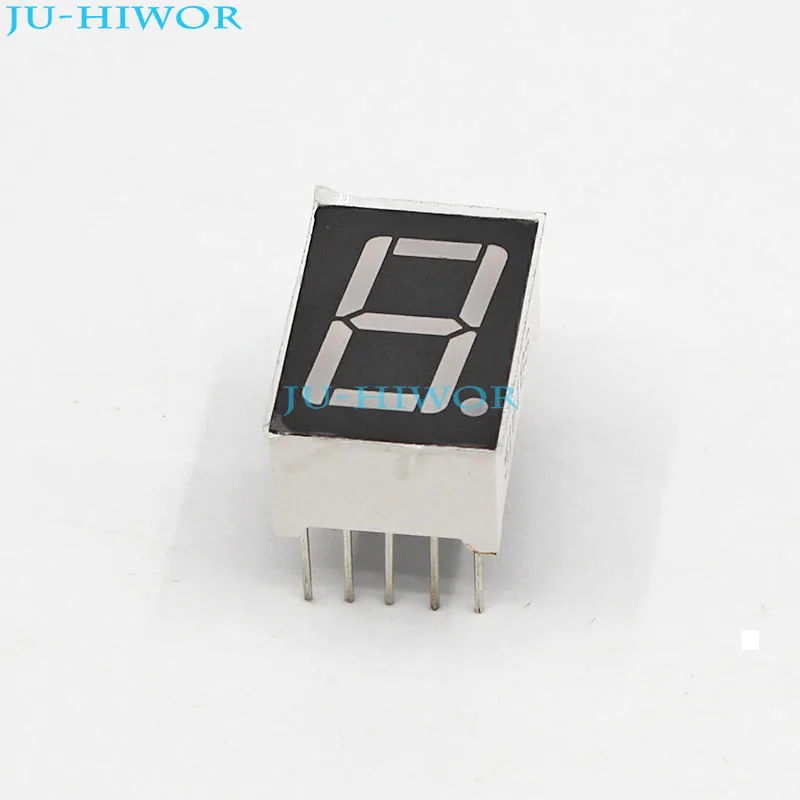 200pcs 10Pins 5161BS 5161AS 0.56 Inch 1 Digit Bit 7 Segment Red LED Display Share Common Anode Cathode Digital Display