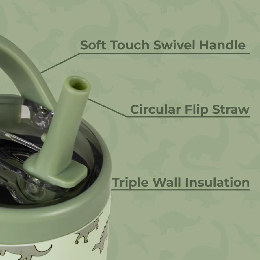 14 oz sportwaterfles roestvrij staal geïsoleerd 100 lekvrij met draaggreep BPA-vrij kindvriendelijk ontwerp duurzaam vaatwasser