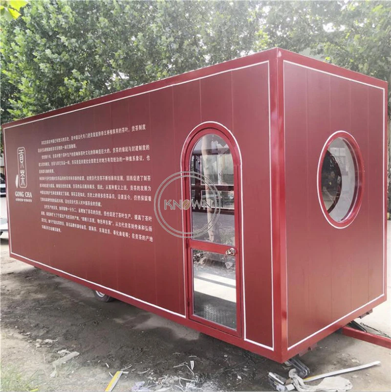 Friteuse Kip Bakplaat Food Kar Best Ontworpen Concessie Voedsel Kiosk Container Vorm Mobiele Ijs Fast Food Trailer Te Koop