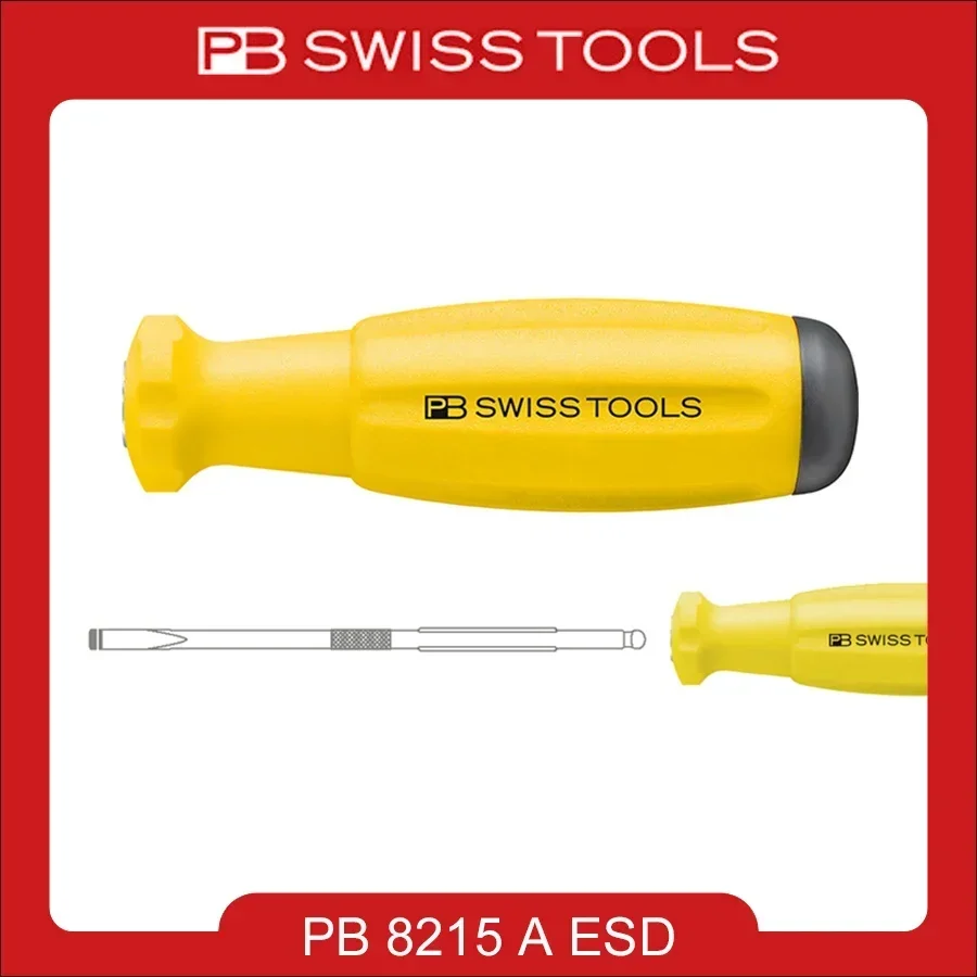 

PB 8215 A ESD SWISS TOOLS ESD Screwdriver Handle for PB 215 Bits 105mm Screw Driver Bit Holder tools set