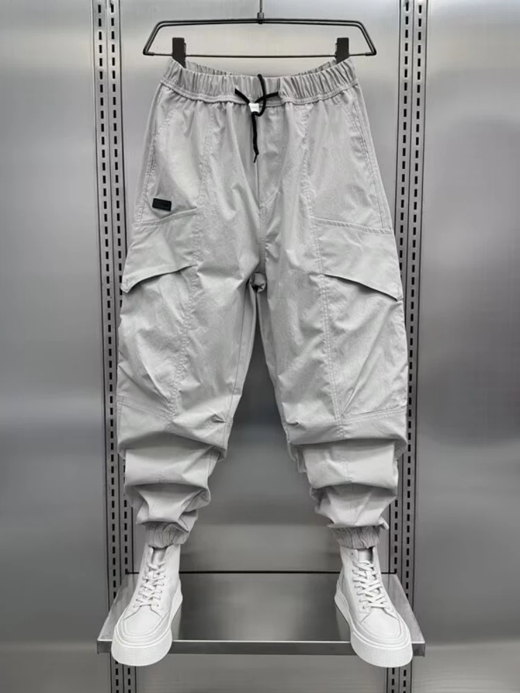 เสื้อผ้าผู้ชายกางเกงฮาเร็มผู้ชายกางเกงลำลองฤดูร้อนกางเกงหลวมสบายระบายอากาศ