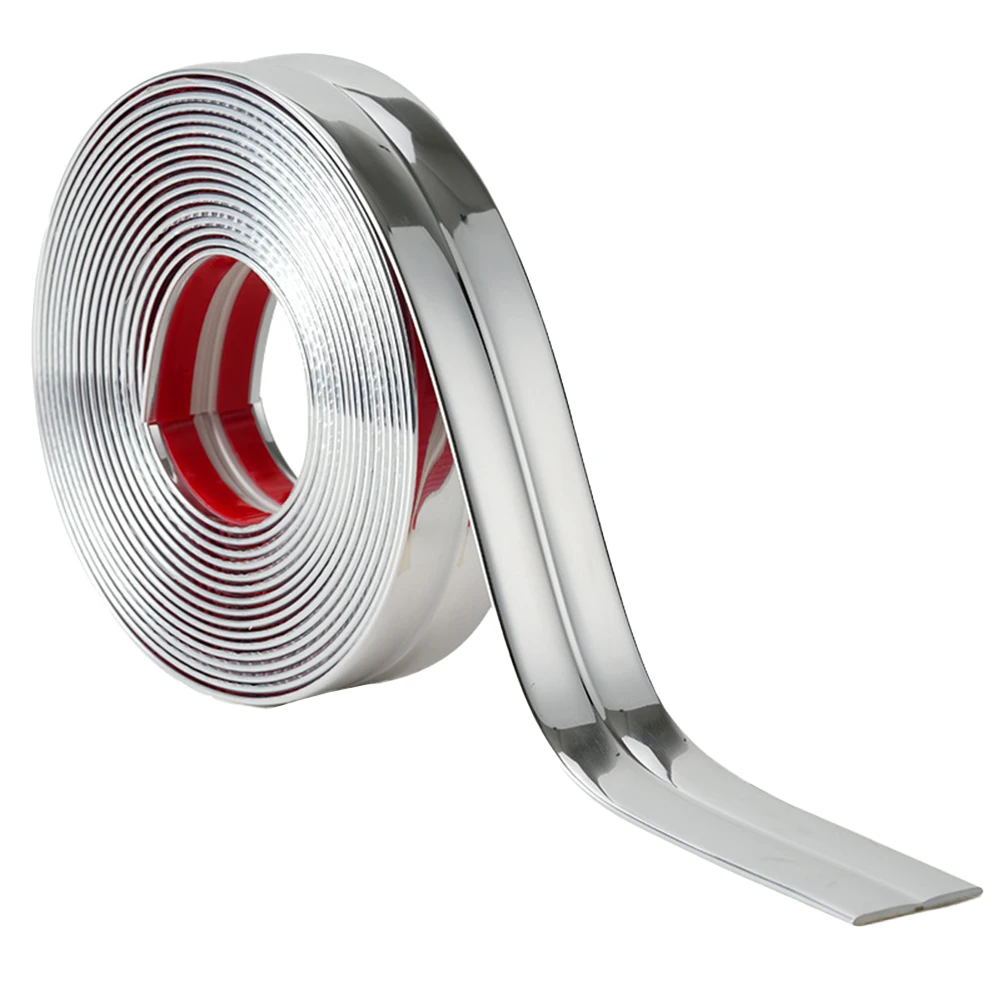 12M Wall Shaping Trim Corner Guards Decorative Strips Tape Self-Adhesive PVC Furniture Edge Wall Corner Protector Gold Silver