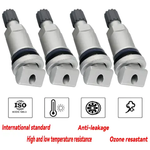 4x TPMS hjulventiler reservdelar reparationssats däcktrycksövervakningssensor för Ford Chrysler Kia Sportage Sorento Ceed 6 best sales TPMS-ventilspindel - №1