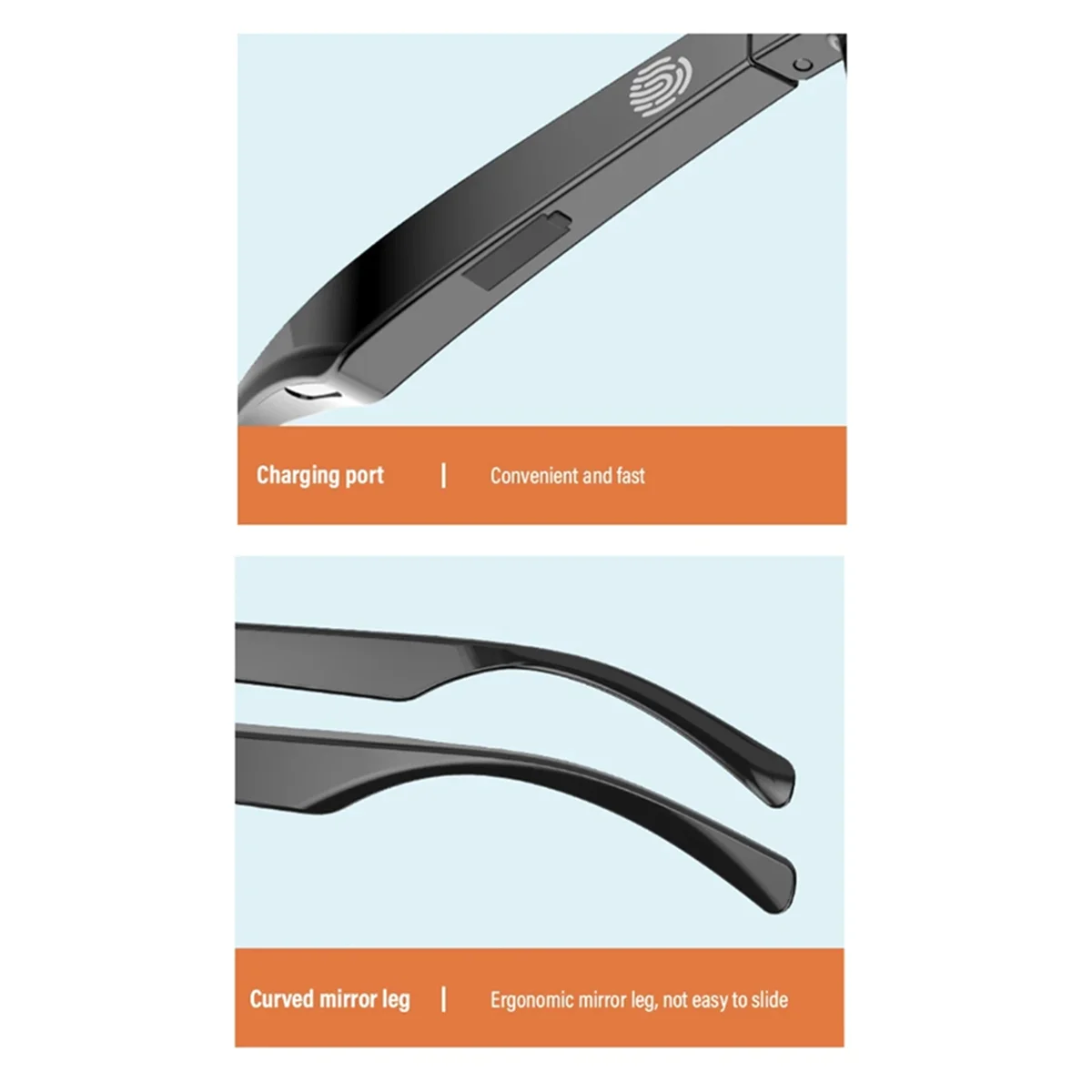 Nuevas gafas de sol inteligentes Bluetooth V5.3, gafas para llamadas, auriculares para deportes al aire libre, tecnología negra HIFI, antitouch UV