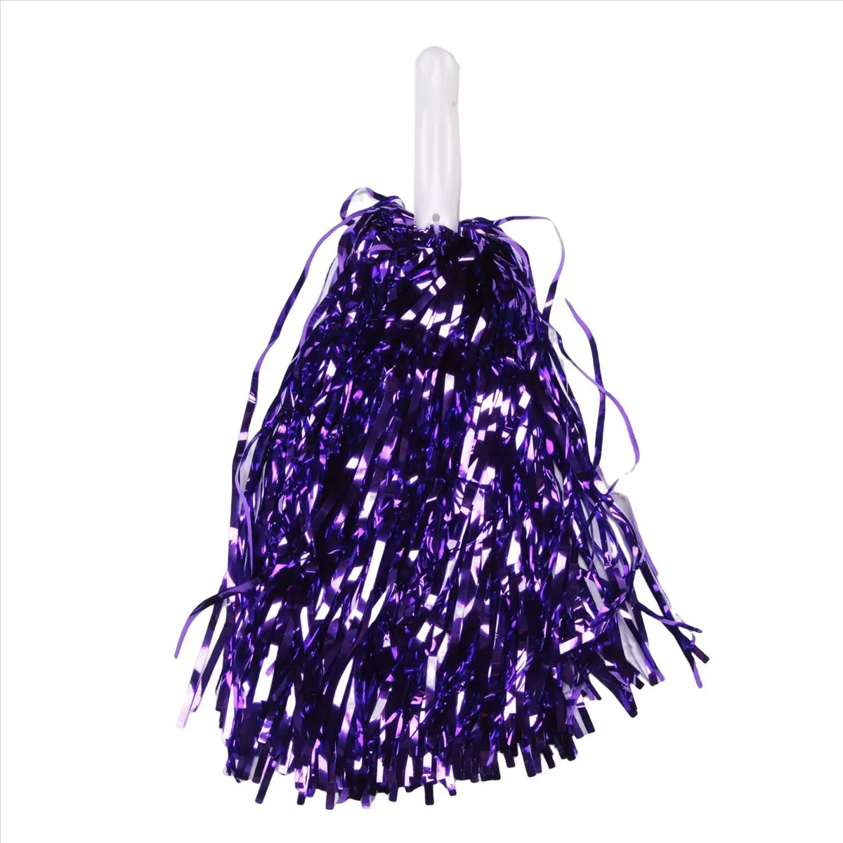 【CYBER MONDAY】24Pcs Cheerleading Pom Poms Metallic Foil Cheer Pom Poms with Plastic Handle for Adults Kids Cheerleaders Party
