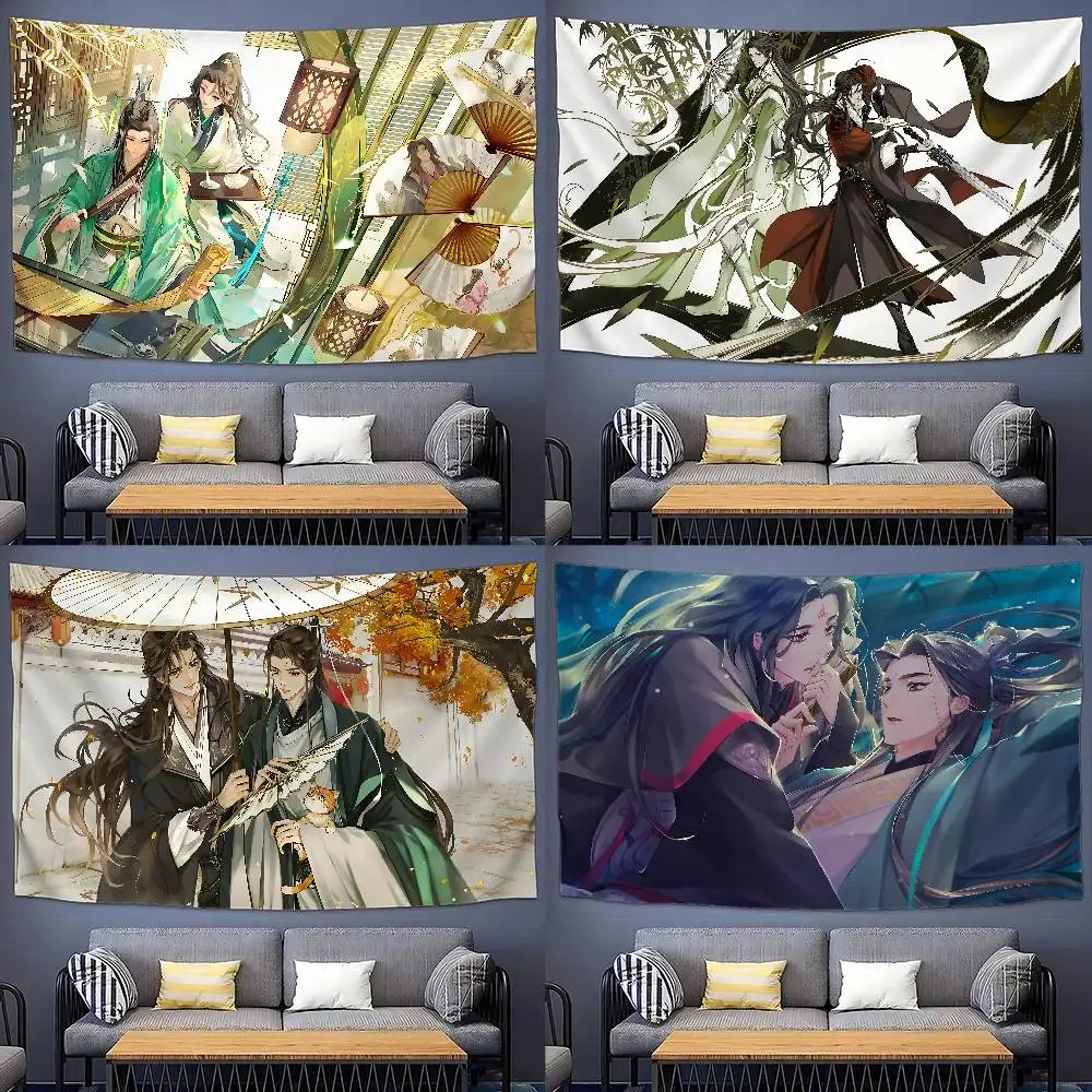 

The Scum Villains Self-Saving System Tapestry Wall Hanging Printed Polyester Tapestry INS Decoration Wall Decor