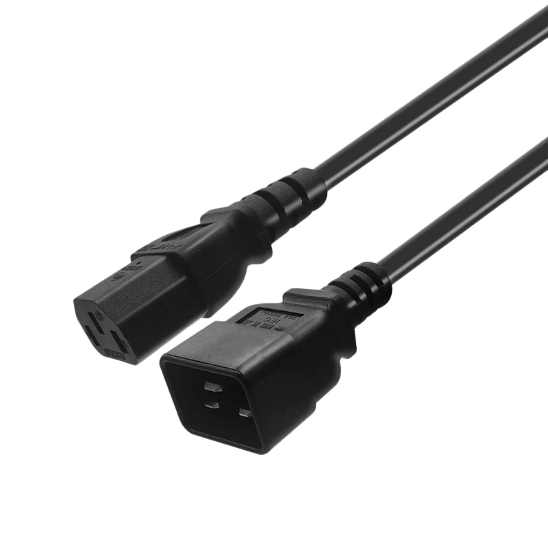 Adaptateur d'extension d'alimentation CA pour PDU UPS, IEC 320, C13 à C20, 1.8m