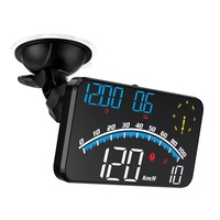 Car Hud Vehicle HUD Head up Display Vehicle GPS Time Overspeed Alarm HD Digital Speedometer