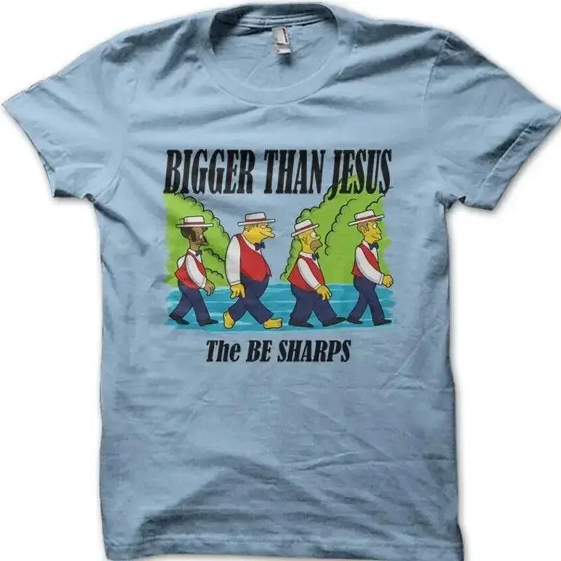 Bigger Than JESUS The BE SHARPS funny printed cotton t shirt 8985