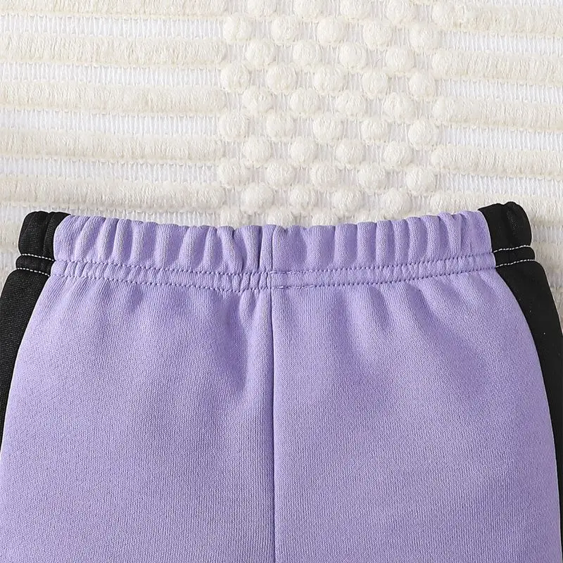 Bambini Bambine Top con cappuccio Completi Felpa con stampa completa Tuta Set da 2 pezzi Cappotto pullover con pantaloni Completo 6 mesi -3 anni