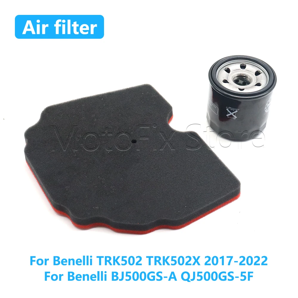 Motorcycle Air Filter Sponge Oil Filter Intake Cleaner Element For Benelli TRK 502 TRK502 TRK502X 2017-2022 BJ500GS-A QJ500GS-5F