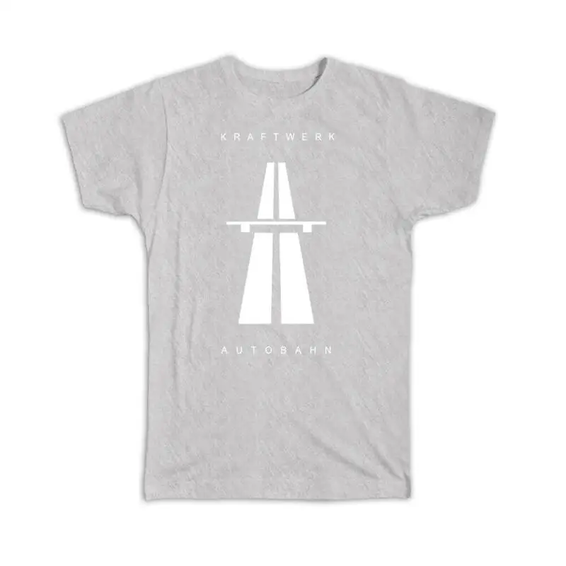 تي شيرت Autobahn Kraftwerk للطريق السريع الألماني بدون حدود للسرعة لديكور المرآب