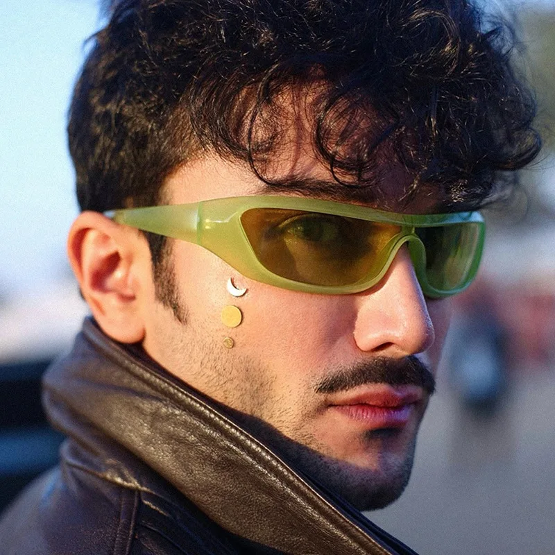 Nuevas gafas de sol Y2K para hombres y mujeres, gafas deportivas para ciclismo, gafas de sol para hombres y mujeres, gafas con sentido de tecnología