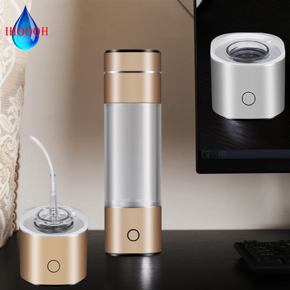 Portable Quantum Rich Hydrogen Water Generator Bottle Anti Aging Alkaline Smart Cup SPE PEM Electrolysis Ionizer H2 Respiratory