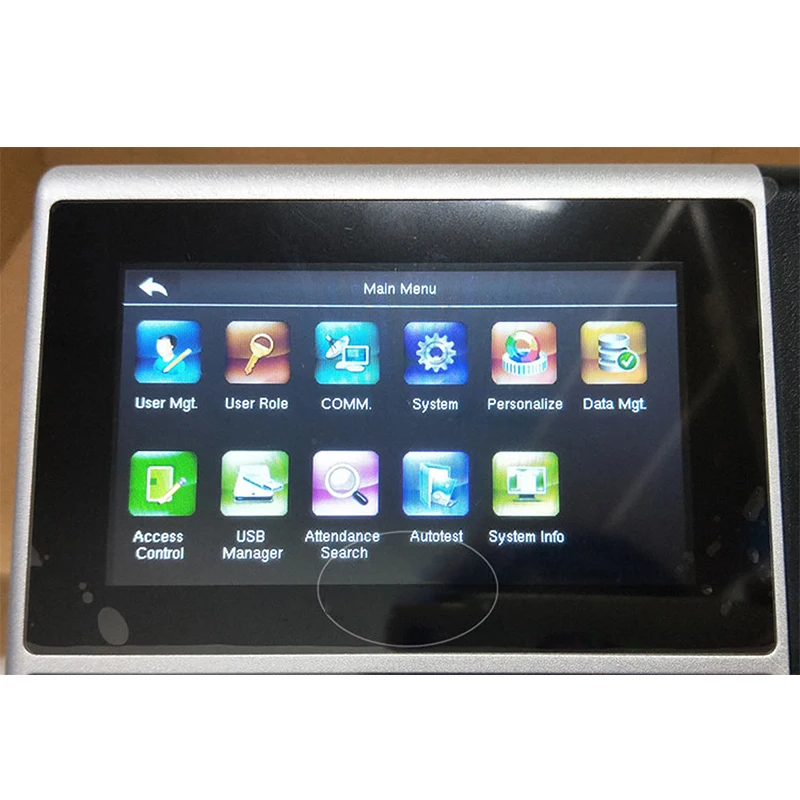 آلة الحضور ببصمة الإصبع والوجه iFace302 TCP/IP آلة الحضور الإنجليزية بصمة التعرف على الوجه