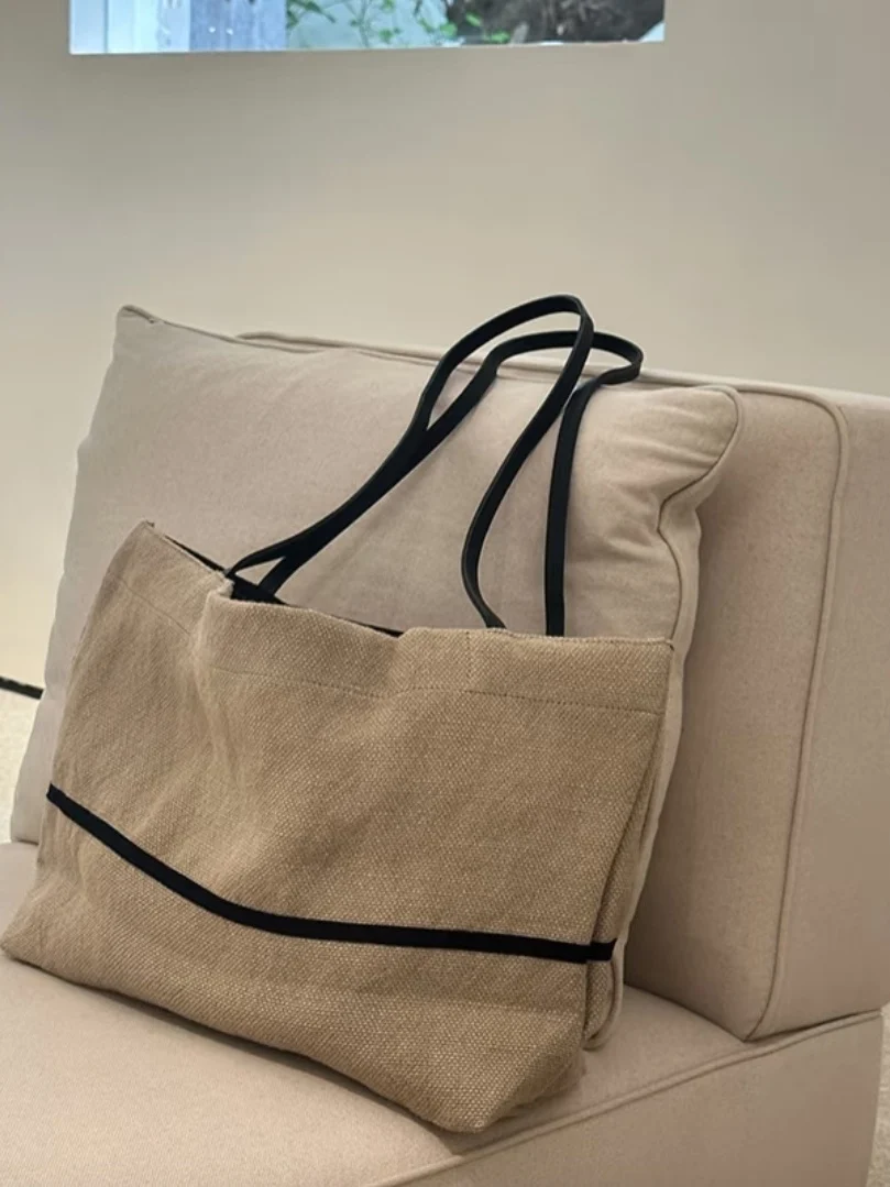 

Тяжелая рекомендация, холщовая большая сумка, легкая женская сумка под мышками, большая вместительная женская сумка, корейская Sle Leisure Faion