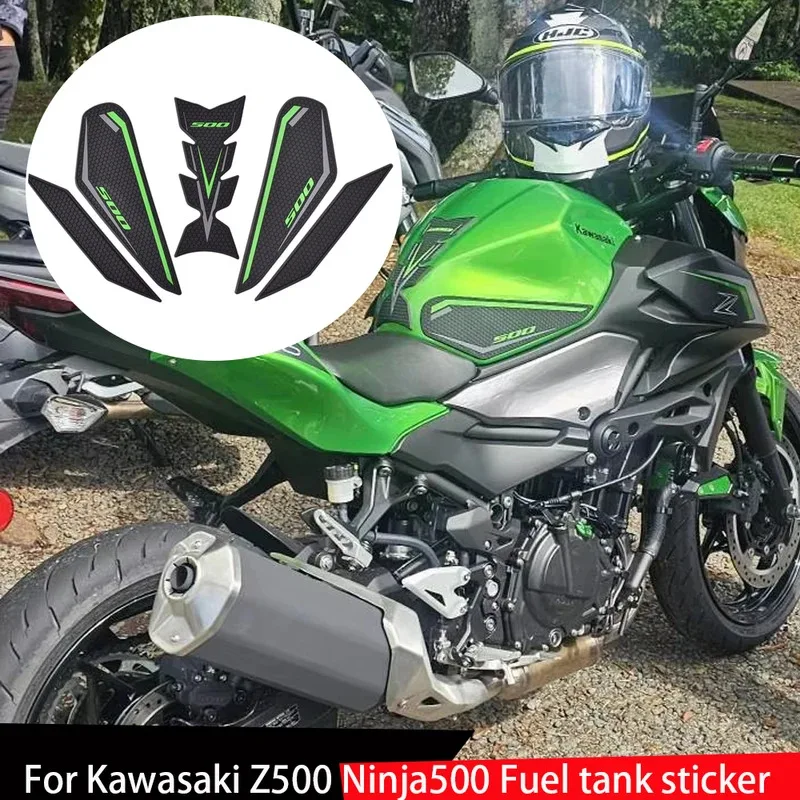

For NINJA 500 SE NINJA500 2024 Motorcycle Accessories Non-Slip Side Stickers for Fuel Tank Waterproof Pad Rubber Sticker ninja50