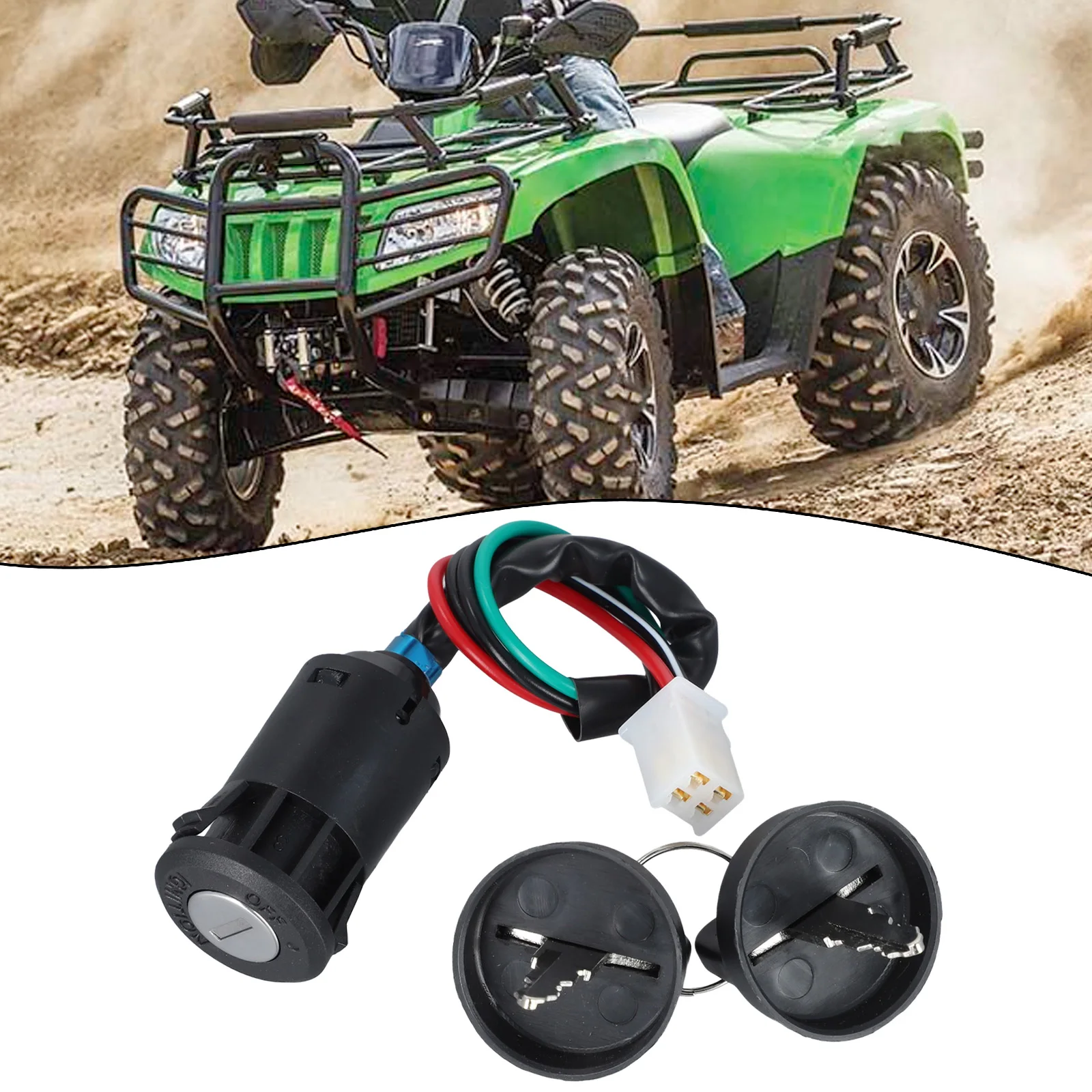 Useful Key Ignition Switch Fittings For 50cc 70cc 90cc 110cc For Off-Road Motorbike ATV Replacement Accessories