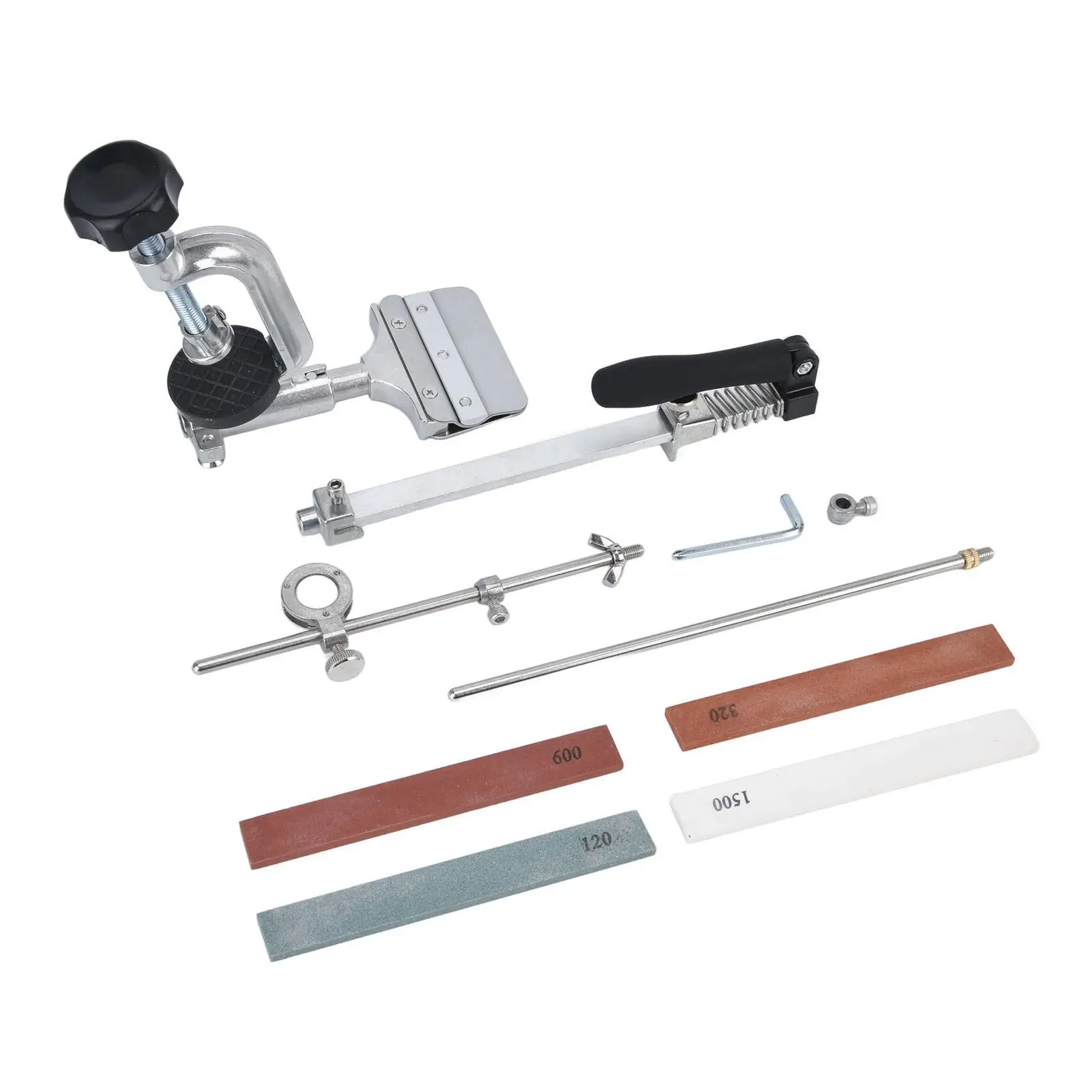 Stainless Steel Kitchen Knife Sharpener System Grinding Machine with Sharpening Stones for Home Use