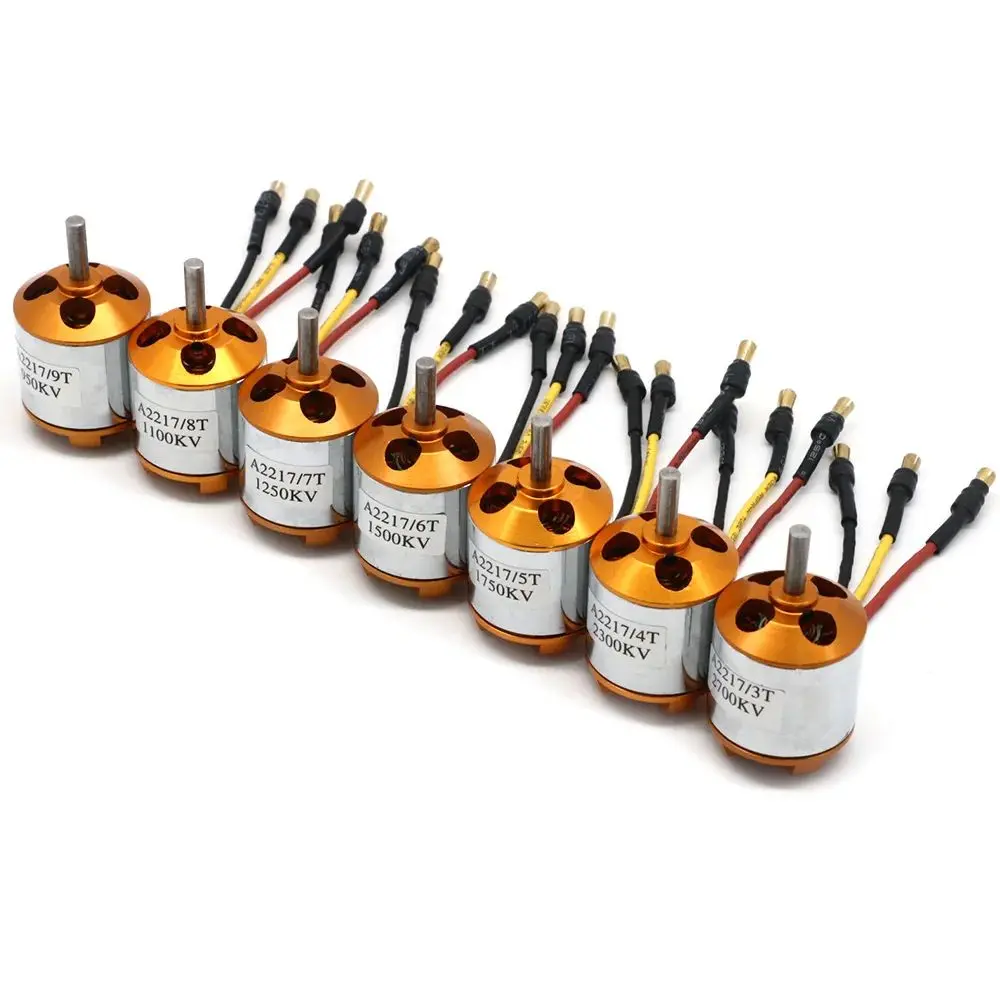 XXD A2217 2217 950KV 1250KV 1500KV 2300KV Outrunner Brushless Motor For RC Airplane Aircraft Plane Quadrocopter Multi-copter