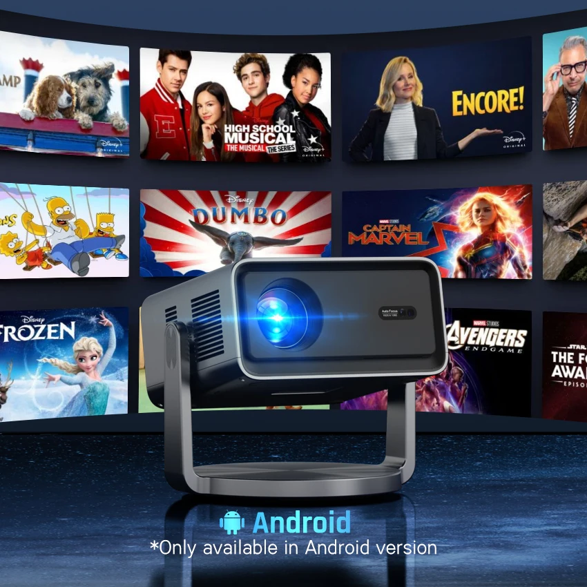 C30B 100 Inch Hd 4K Best Home Movie Projector 2024 4K Hdmi Android Smart Bluetooth Wi-Fi Projector and Speaker for Mobile Phones