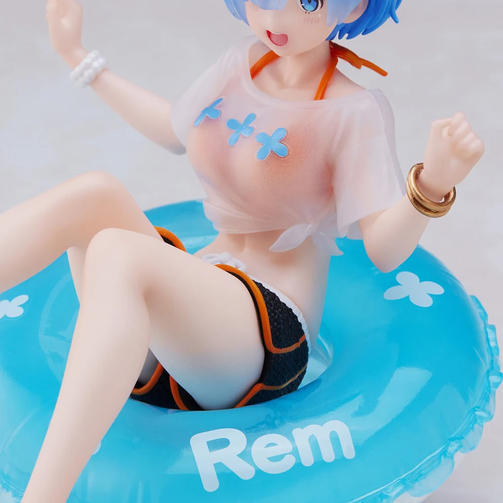 Re:0 anime figura rem figura rem maiô figuras de ação boneca pvc modelo brinquedos adulto ornamento coleção estátua menino menina presentes10cm