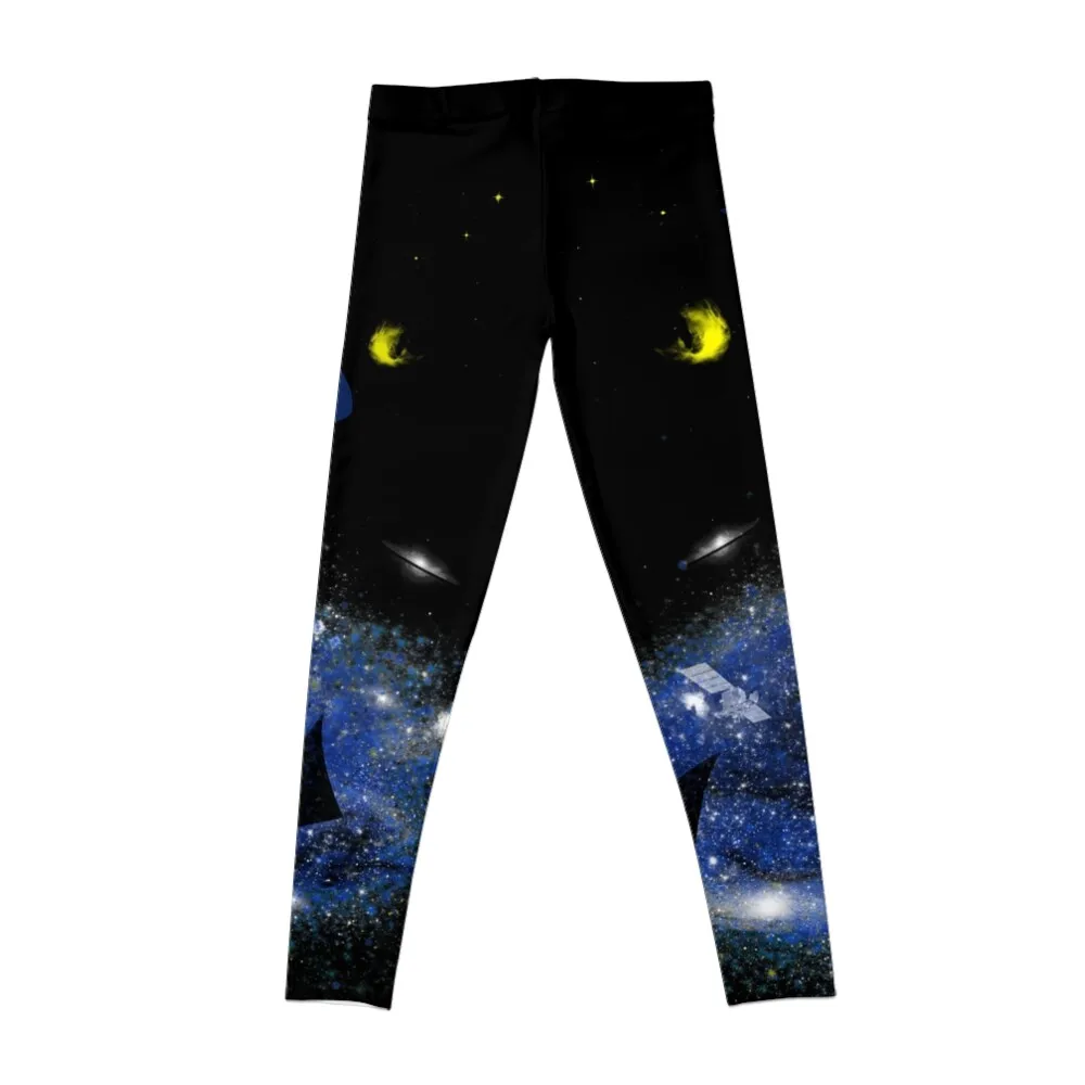 The Sharks in the Universe. Leggings flared Pants sport for fitness Womens Leggings