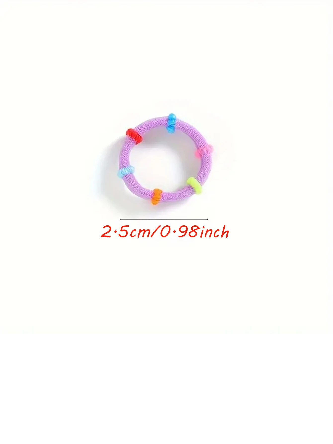 100pcs Colorful Small Elastic Hair Ties for Girls - Non-Slip and Gentle on Hair