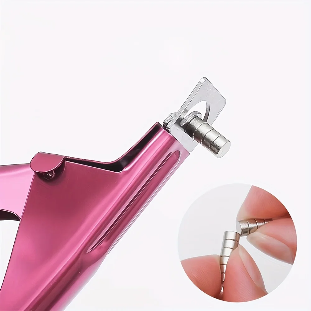 Acryl-Nagelknipser Schere mit 10 Magneten Geeignet für Lange Acryl-Gel-Nagelspitzen Verstellbarer Edelstahl – Detail 1