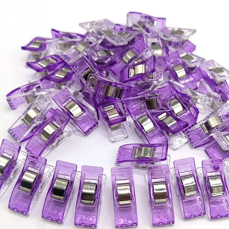 50 STKS Naaiclips Kleurrijke Clips Multifunctioneel Plastic Ambacht Haken Breien Veiligheid Kleding Clips Kleur Bindclips Papier