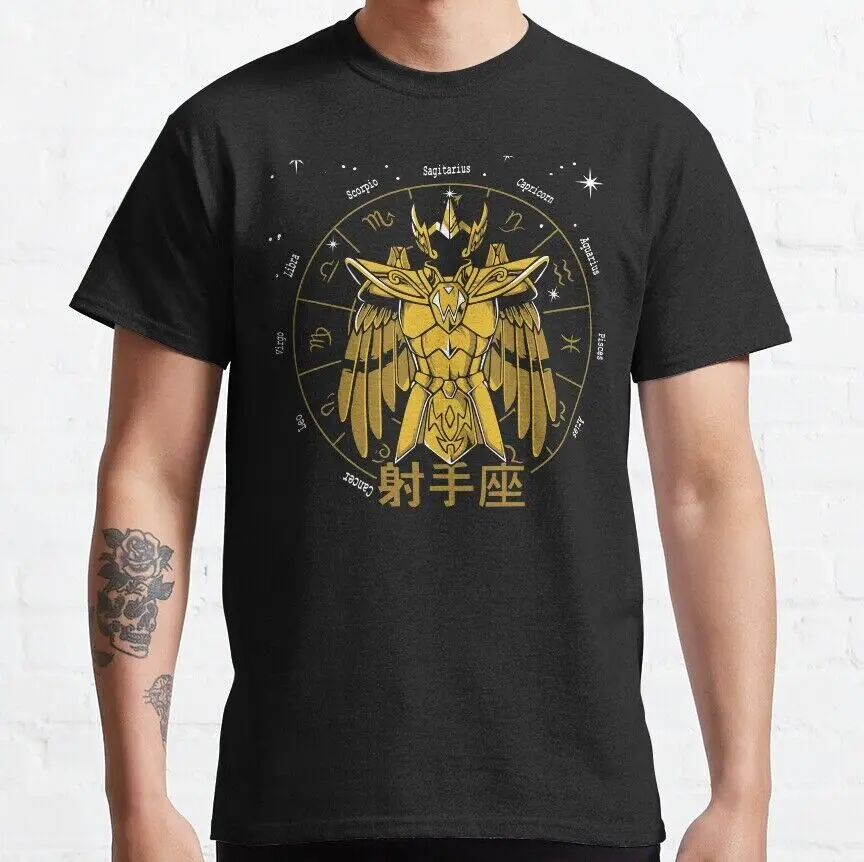 SAGITTARIUS MILO GOLD ZODIAC SAINT SEIYA T-Shirt Unisex T-shirts For Man Woman Short Summer Tees Casual Cotton