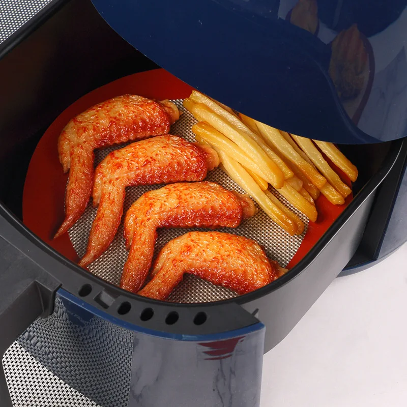 Round Non-Stick Silicone Baking Mats, reutilizáveis, Food Grade, Easy Clean, Macarons e Cookies