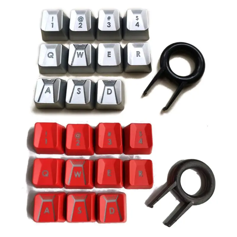 Keycaps Replacement Parts for Romer G Switch G910 G810 G413 Durable 11 Keys Keycaps with Keycap Puller Dropship