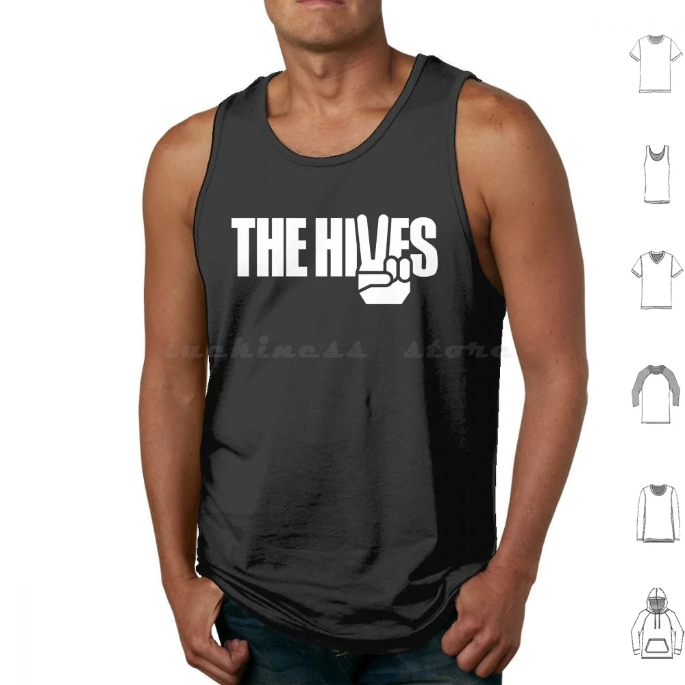 The Hives Tank Tops Vest Sleeveless The Hives The Hives Band Hives Garage Festival Veni Vidi Vicious The Black And White