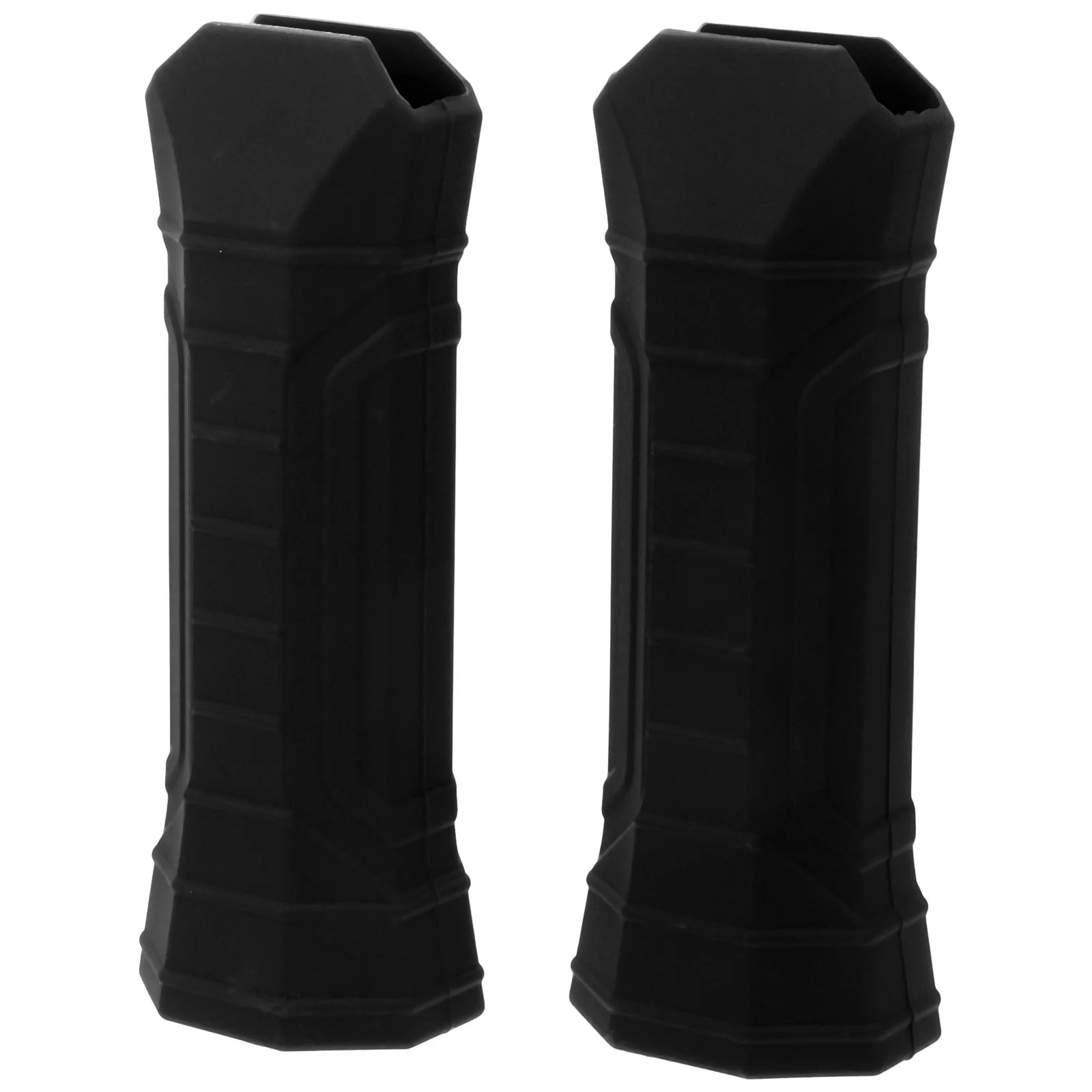 

2 Pcs Pickleball Racket Handle Grips for 1200X430X350CM Racquet Protector Black Professional Silicone Paddle Sleeve