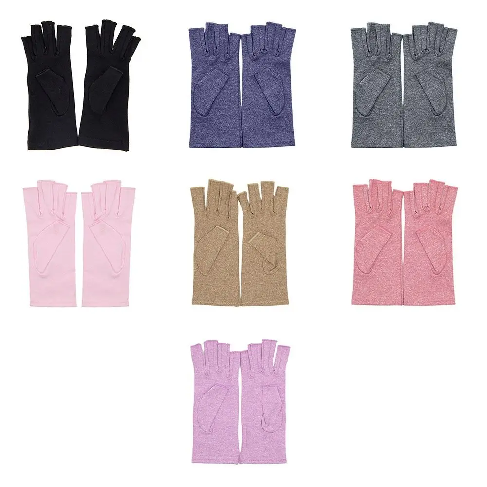 Breathable Fingerless Arthritis Glove Comfortable Anti Arthritis Therapy Compression Gloves Anti Slip Cycling Sports Gym Gloves