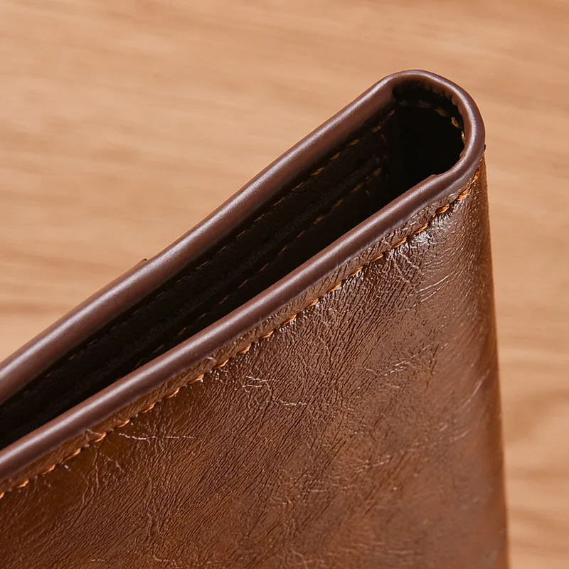 Trendy Men High Quality Long PU Leather Wallet Man For Business Clutch Credit Card Holder Purse Carteira Billfold Money Clip