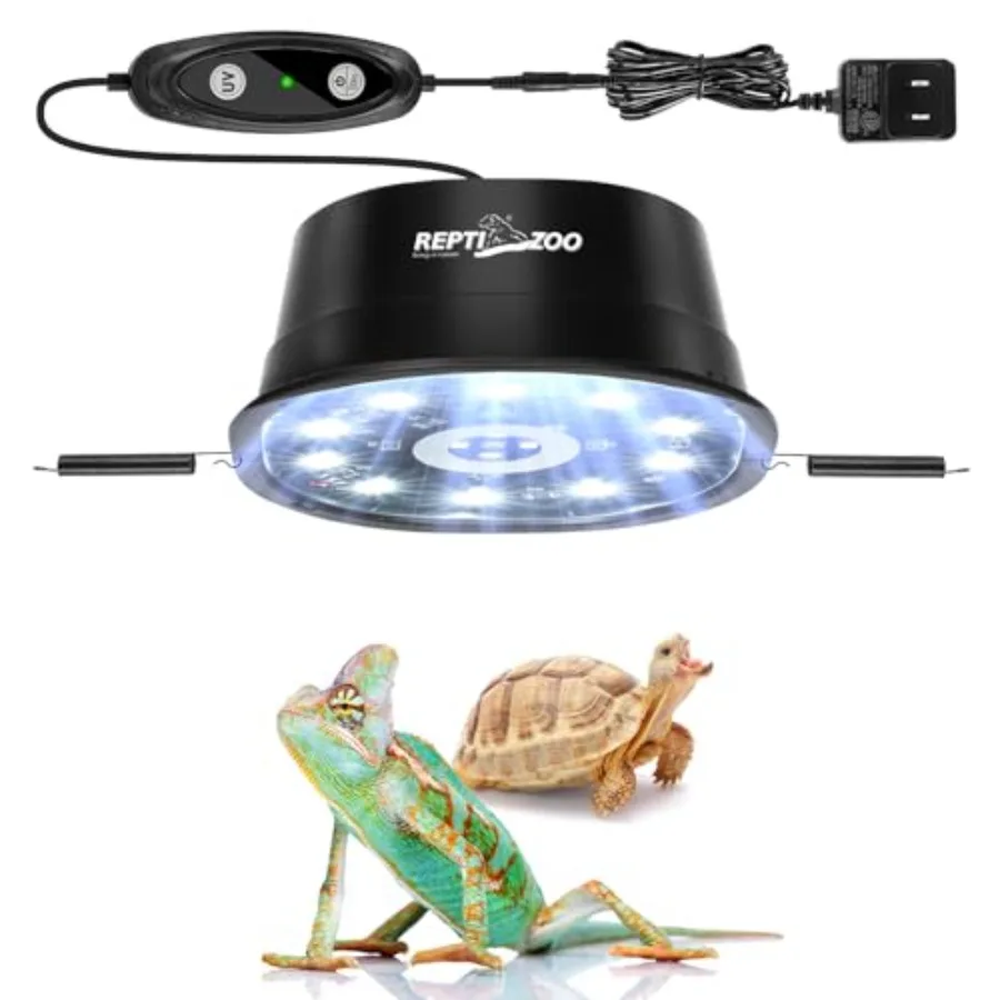 

【Spot goods】UVB Reptile Light with Dimming LED UVB Light Bulb Fixture for Bearded Dragon Gecko Lizard Turtle Snake Adjustable B