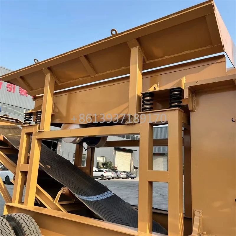 Construction Waste Crusher PE500X750 Heavy Duty Mobile Jaw Crusher Used for Ore Mining Jaw Crusher with Feeder