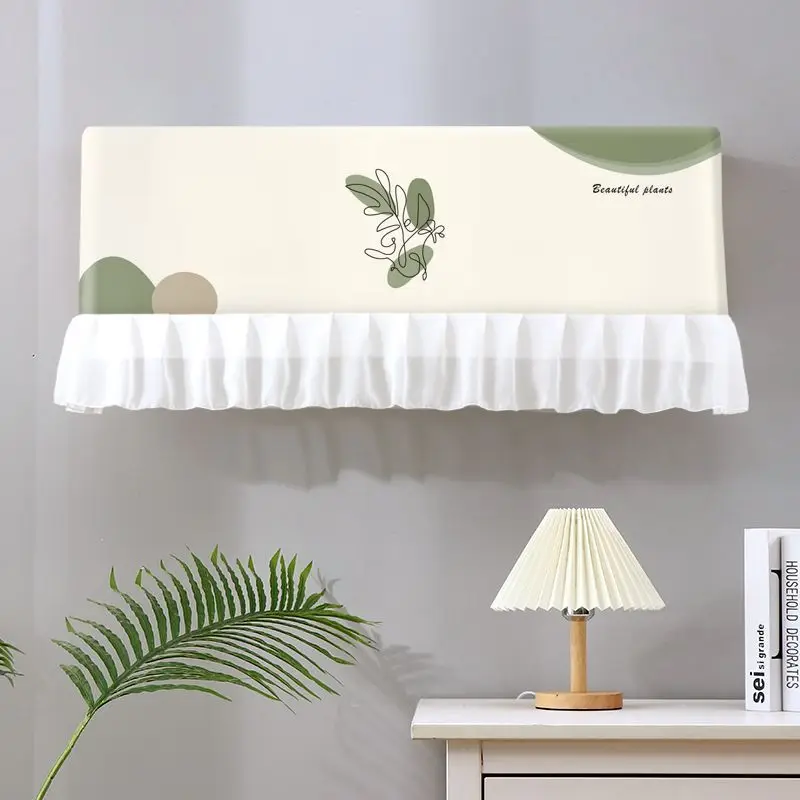 Air Conditioner Cover Printed Fabric Protective Case Dustproof Hanging Air Conditioning Bedroom Indoor Covers Home Decor
