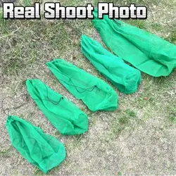 Green Fishing Net Bag Toughness Nylon Foldable Fishing Basket And Protection Green Fish Cage Fishing