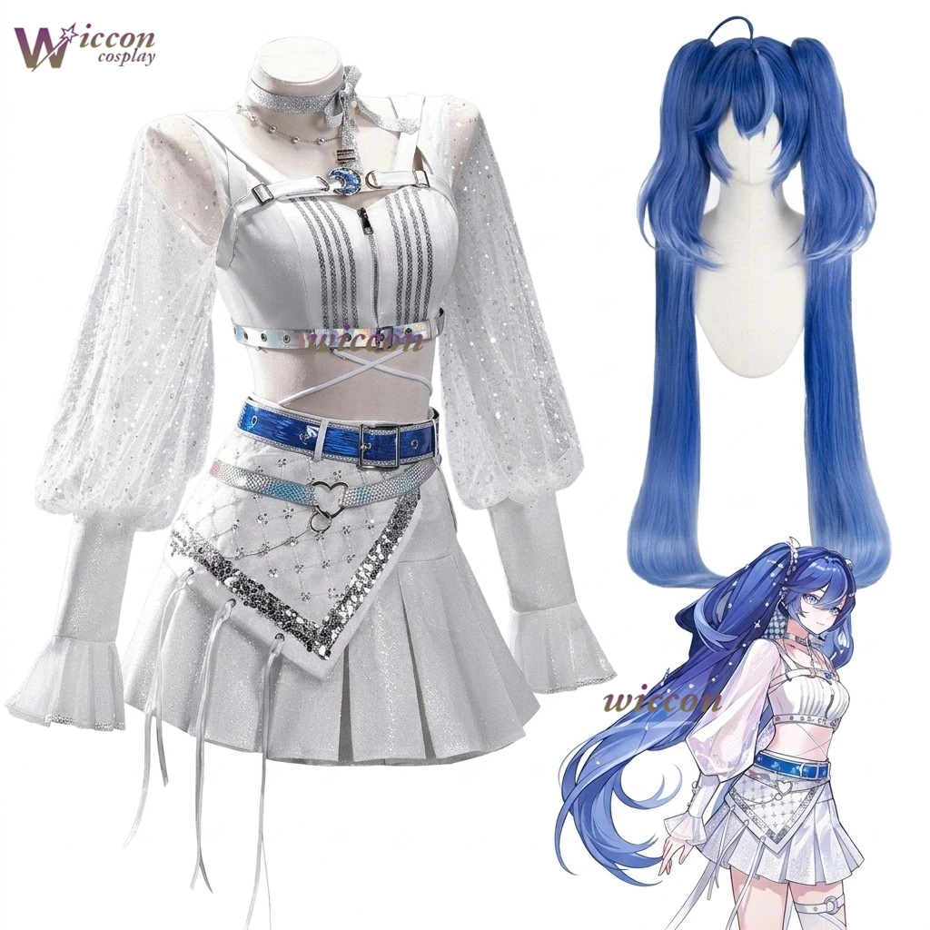 

WonkaCos Wuthering Waves Solar 5 Birthday Event Iuno Juno Cosplay Costume Full Set Women Game Anime Dress Outfit
