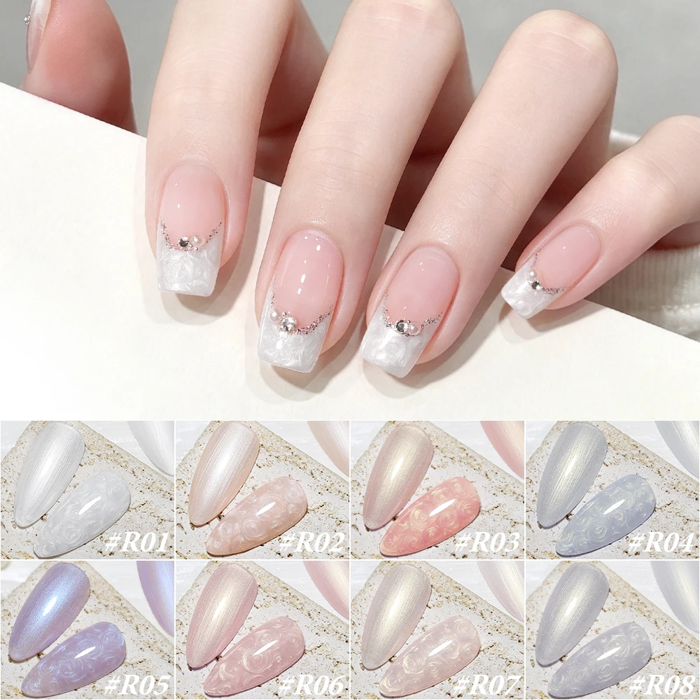 Arte Clavo 15ML Thread Shell Nail Gel Polish 3D Aurora Pearl Shell Vernis Semi Permanent Soak Off UV DIY Design Nail Art Varnish