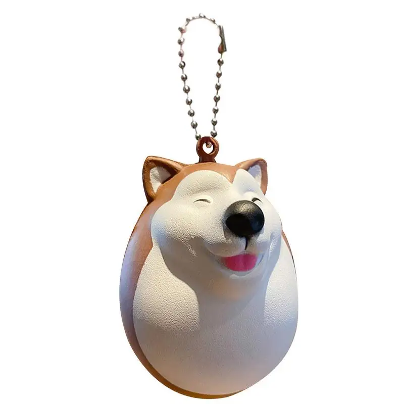 

Dog Egg Stress Relief Toy Backpack Charm Slow Rebound Squeeze Dog Egg Creative Adorable Cartoon Animal Dog Egg Figure Toys For